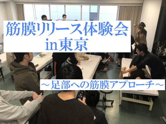 2019/9/22　筋膜リリース体験会 in東京　〜足部へのアプローチ〜